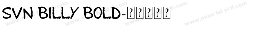 SVN Billy Bold字体转换